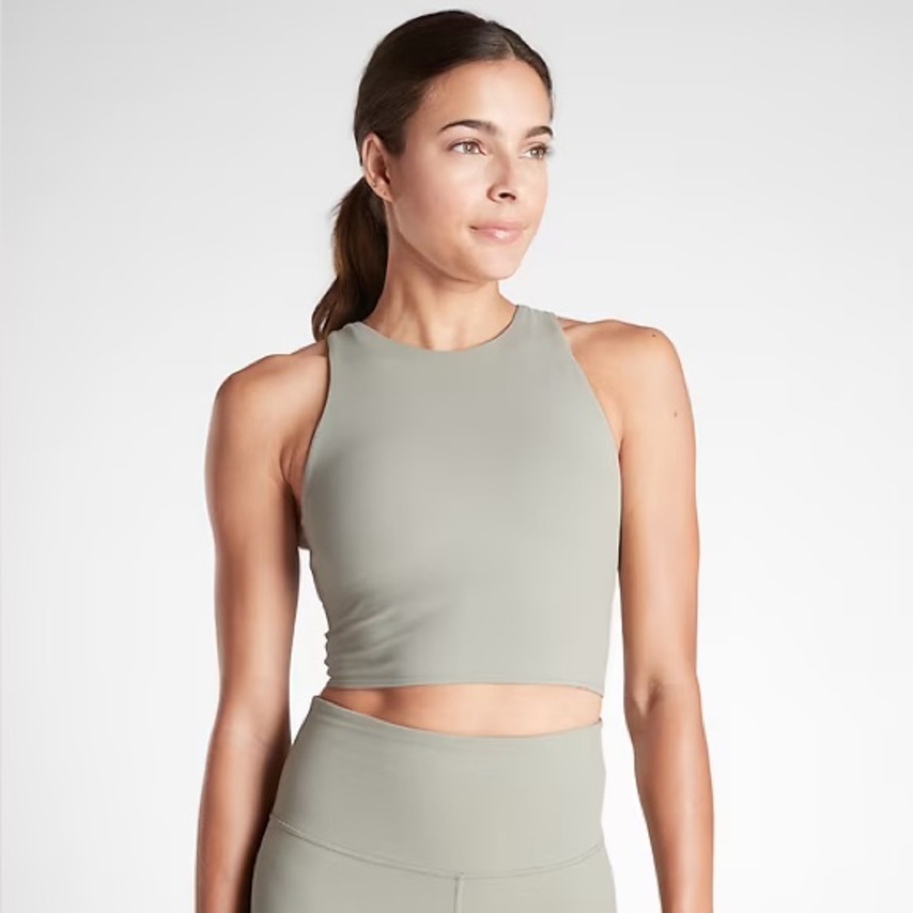 Athleta Conscious Crop Bra A-C Sage
